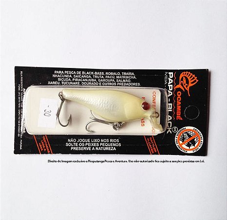 Isca Artificial Papa Black Ocambé, Cor 30 (Osso)