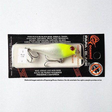 Isca Artificial Papa Black Ocambé, Cor 31