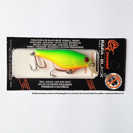 Isca Artificial Papa Black Ocambé, Cor 34SL (Firetiger)