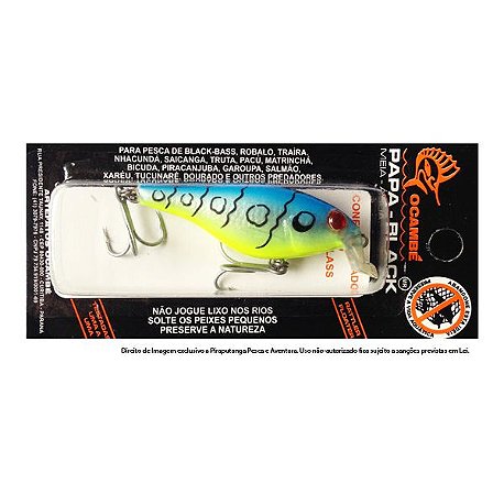 Isca Artificial Papa Black Ocambé, Cor 44