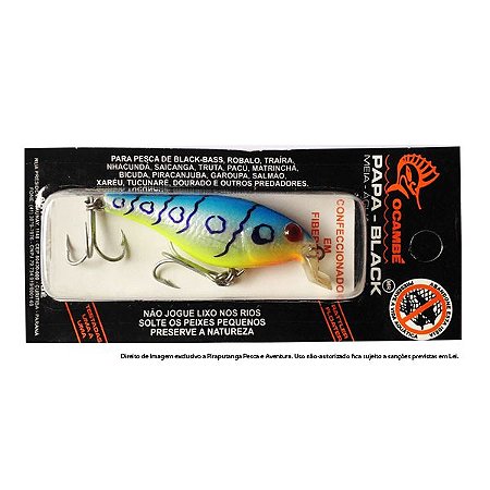 Isca Artificial Papa Black Ocambé, Cor 40PL