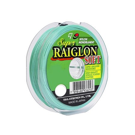 Linha Monofilamento Super Raiglon Soft 0,31mm 16lbs - 100m