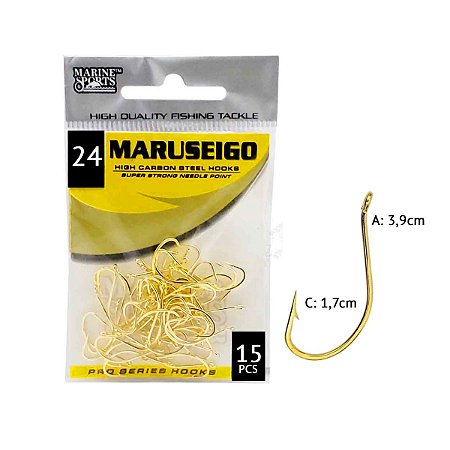 Anzol Marine Maruseigo Gold Nº24 - 15p