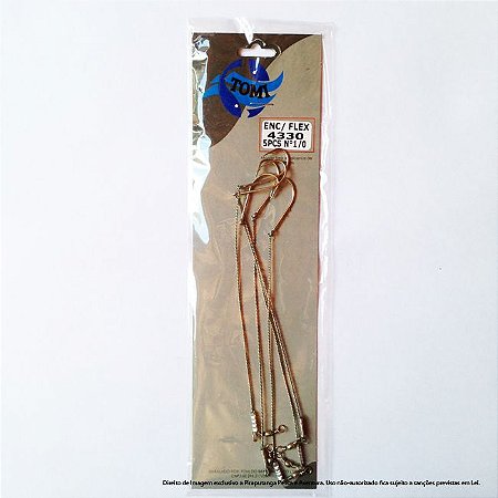 Anzol Encastoado Tomi 4330 Nº1/0, 05p