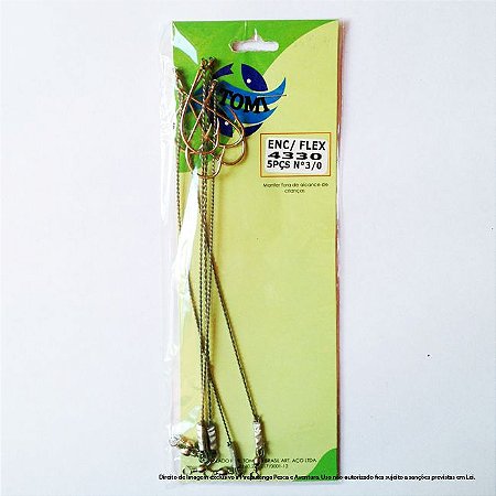 Anzol Encastoado Tomi 4330 Nº3/0, 05p