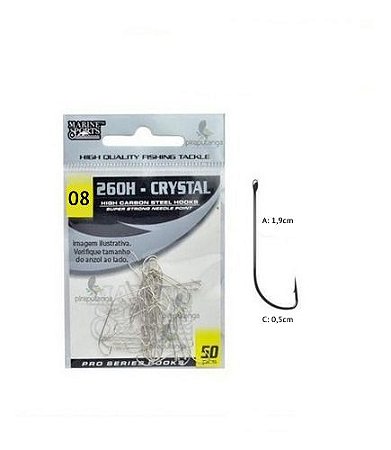 Anzol Marine 260H Nickel Nº08 - 50p