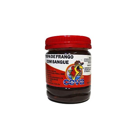 Tripa de Frango com Sangue Isca Pronta Natural Ceva Iscas Pote 120g