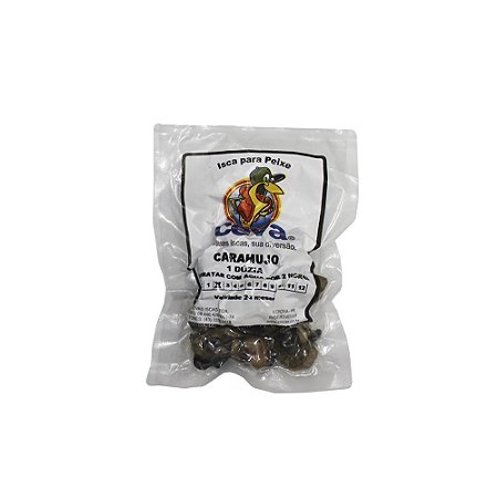 Isca Natural Caramujo Ceva Iscas Pacote 1 Dúzia Vácuo