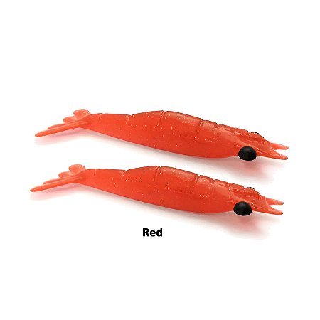 Isca Artificial Camarão Monster3x Big M 12cm, Red