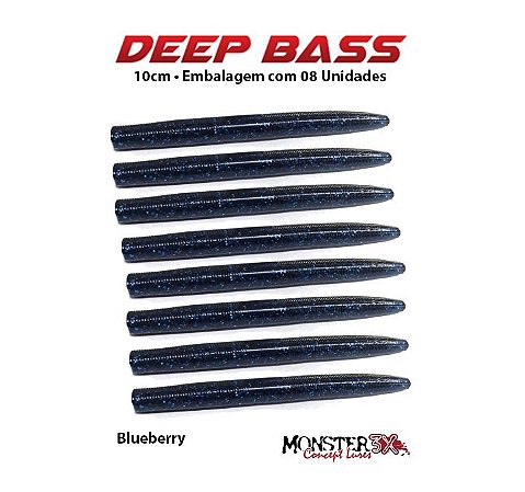 Isca Artificial Monster3x Deep Bass 10cm, Blueberry - 08p