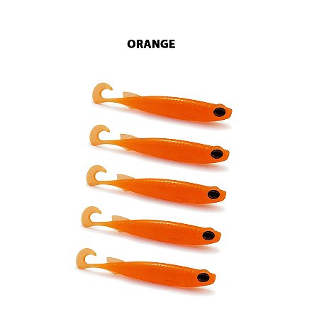 Isca Artificial Monster3x E-Shad 12cm, Orange - 05p