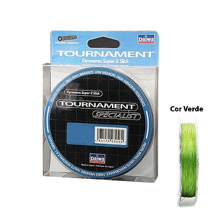 Linha Multifilamento Daiwa Tournament 8x Verde 150m