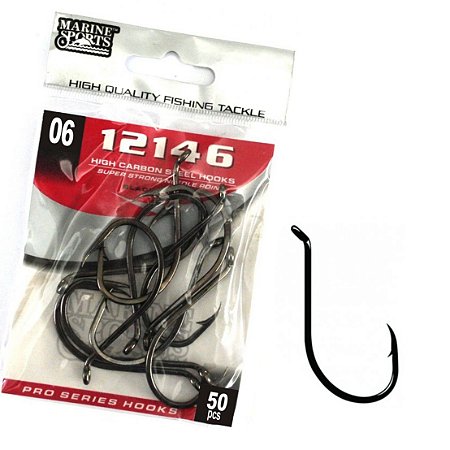 Anzol Marine Sports 12146 N°6, Black - 50p