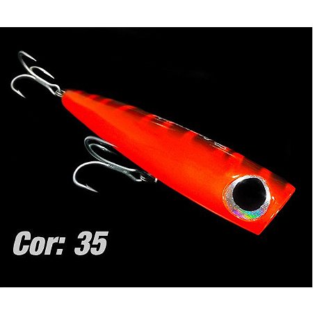 Isca Artificial Borboleta Popper Barracudinha, Cor 35