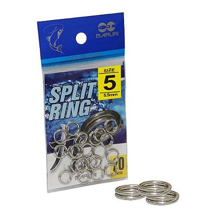 Argola Split Ring Inox Maruri Nº5 (35lbs/15kg) 20p