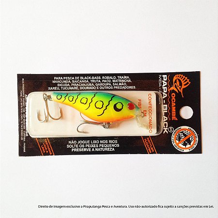 Isca Artificial Papa Black Ocambé, Cor 46