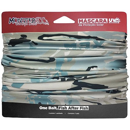Buff Máscara Proteção Solar Monster3x Blue