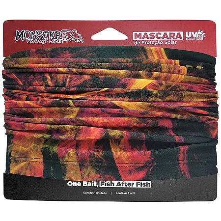 Buff Máscara Proteção Solar Monster3x Fire