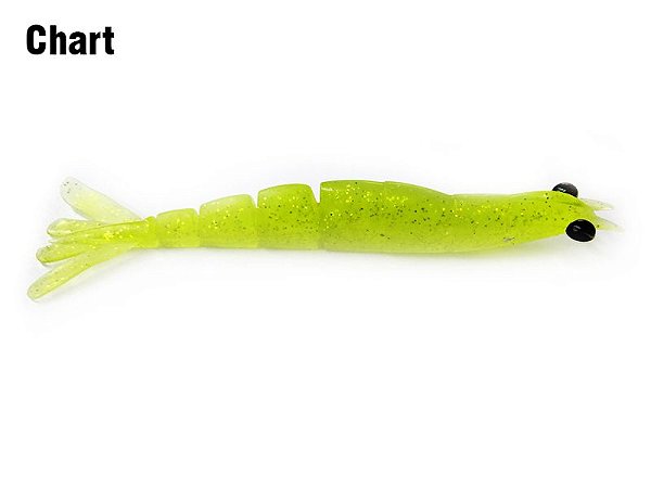 Isca Artificial Camarão Monster3x X-Move 9cm, Cor: Chart
