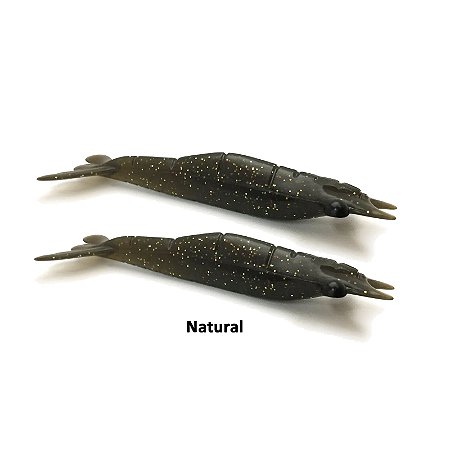 Isca Artificial Camarão Monster3x Big M 12cm, Natural