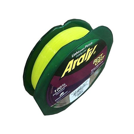 Linha Monofilamento Araty Best Cast 0,40mm 24lbs 300m Amarela
