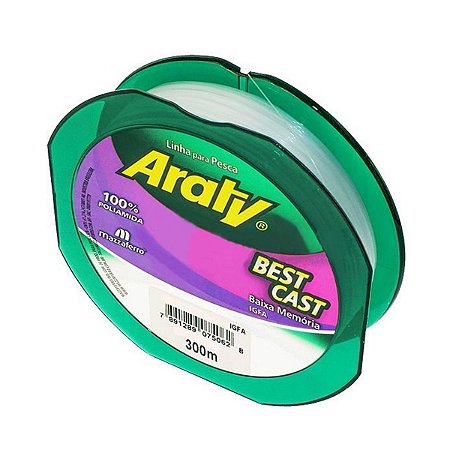 Linha Monofilamento Araty Best Cast 0,25mm 10lbs 300m
