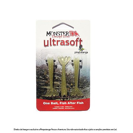 Isca Artificial Camarão Monster3x Ultrasoft 7,5cm, Chart