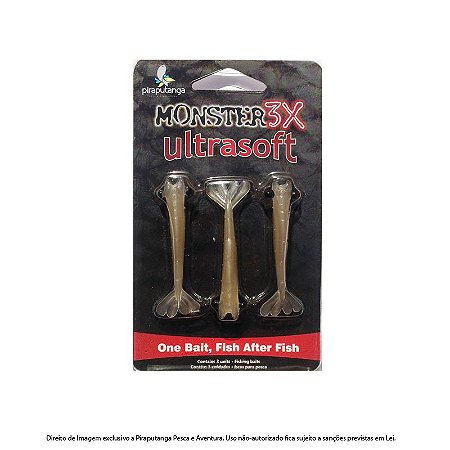 Isca Artificial Camarão Monster3x Ultrasoft 7,5cm, Pérola