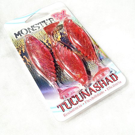 Isca Artificial Monster3x TucunaShad, Cor: 027 - Cobre