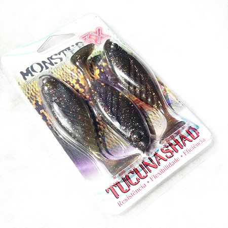 Isca Artificial Monster3x TucunaShad, Cor: 037 - Natural
