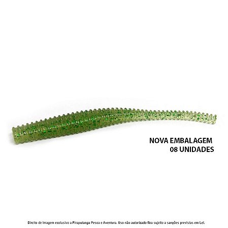 Isca Artificial Monster3x Ring Shad 10cm, Eletric Lemon - 08