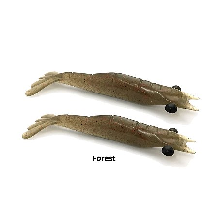 Isca Artificial Camarão Monster3x Big M 12cm, Forest