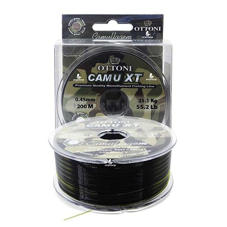 Linha Monofilamento Ottoni Camu XT 0,45mm 52lbs - 200m
