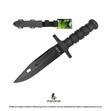 Faca Esportiva Militar Rambo Xingu XV-3146, com Bainha ABS