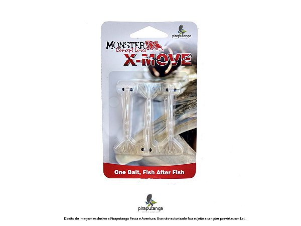 Isca Artificial Camarão Monster3x X-Move 7cm, Cor: Manjuba