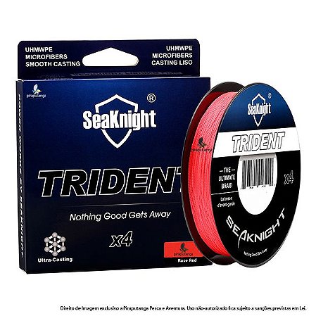 Linha Multifilamento Trident 0,23mm 30lbs, Vermelha - 300m