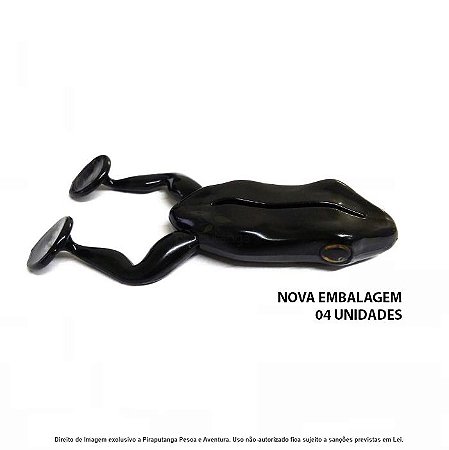 Isca Artificial Monster3x Paddle Frog Sapo - Black