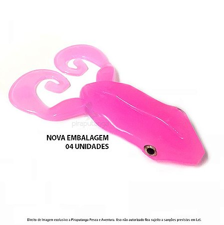 Isca Artificial Monster3x Tail Frog Sapo - Rosa