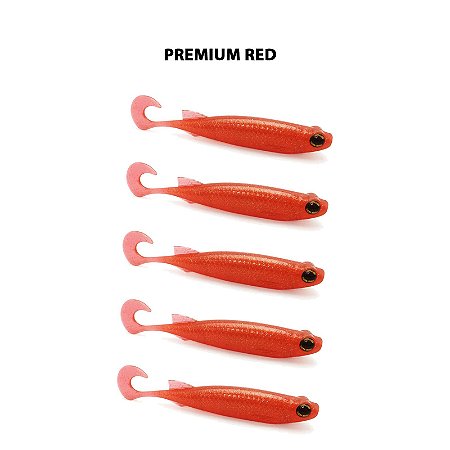 Isca Artificial Monster3x E-Shad 12cm, Premium Red - 05p