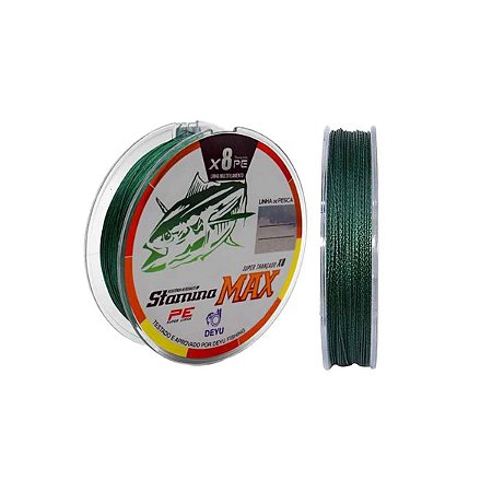 Linha Multifilamento Deyu Stamina Max 8X Verde 100m