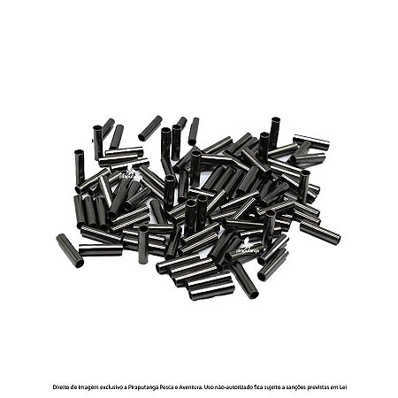 Luva/Anilha Fishtex Black N°00 (1,4mm) para Cabo de Aço, 100p