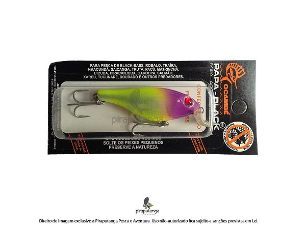 Isca Artificial Papa Black Ocambé, Cor 48