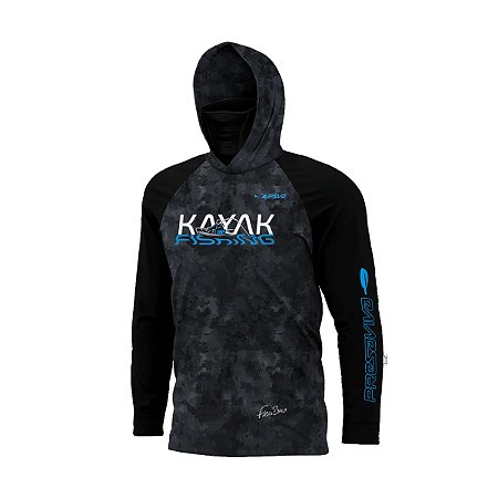 Camisa Presa Viva Poliamida 26 Fábio Baca C/ Capuz C/ Máscara Proteção UV50+