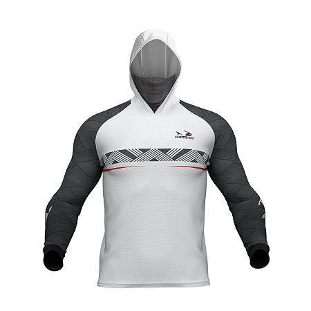 Camisa Presa Viva Poliamida 02 Cichlas C/ Capuz C/ Máscara Integrado Proteção UV50+