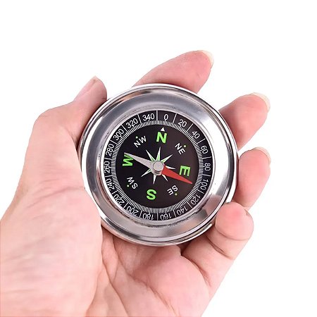 Bússola 60mm Profissional Camping Caça Trilha Instalação Antena Placa Solar