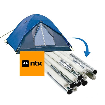 Kit Jogo de Varetas Reposição Barraca Fox NTK Nautika 2/3P 3/4P 4/5P 5/6P 6/7P 7/8P