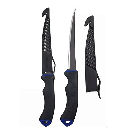 Faca Filetadeira Fileteira Fillet Marine Black 6" (29cm) com Bainha