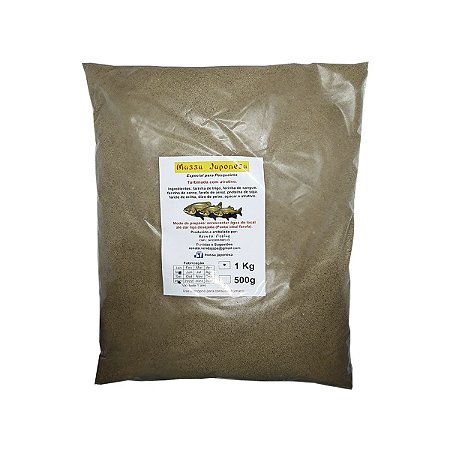 Massa Japonesa Tradicional 1kg Pesca Pesqueiro Tambaqui Tambacu Pacu Pacu