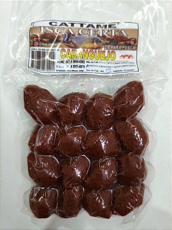 Bolinha Soja Pronta Massa Pesca Cattame Caranguejo 180g