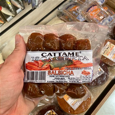 Bolinha Soja Pronta Massa Pesca Cattame Salsicha 180g
